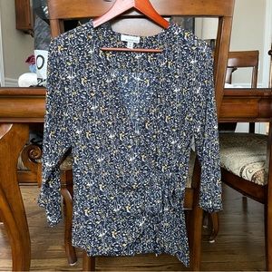 Allison Joy blue long sleeve blouse